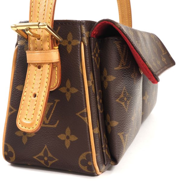 3103140 127n 4 Louis Vuitton Vivacite MM Shoulder Bag Monogram Brown