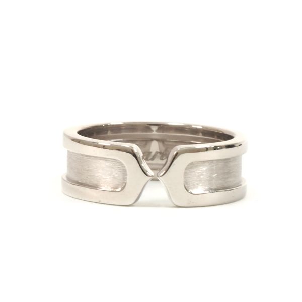 3103407 20n 1 Cartier 2C Engraved Ring White Gold