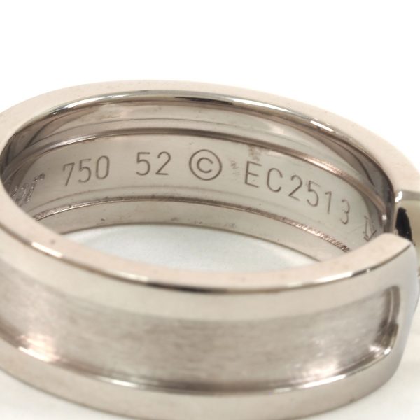 3103407 20n 6 Cartier 2C Engraved Ring White Gold