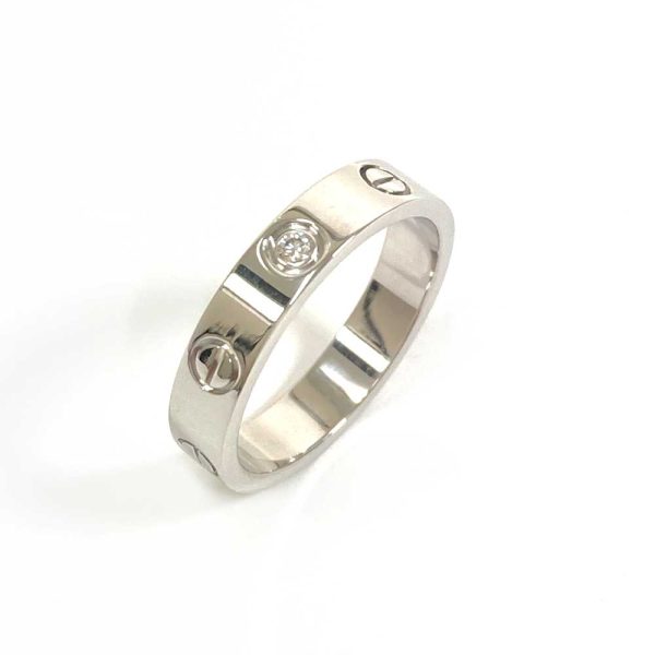 3103407 30n 1 Cartier Mini Love Diamond Ring White Gold