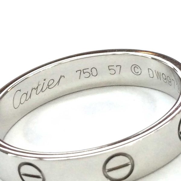 3103407 33n 4 Cartier Mini Love Ring White Gold