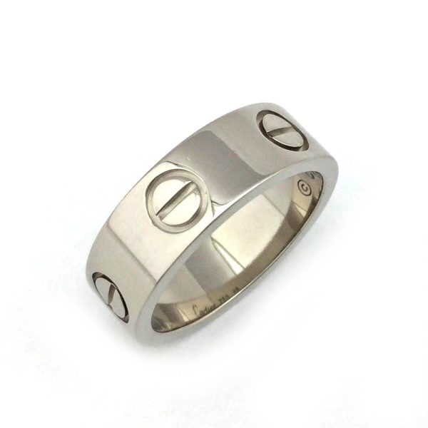 31034079310 26k04 Cartier Love Simple Kantai Ring White Gold