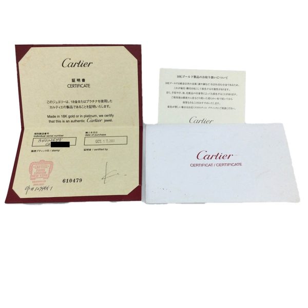 31034079310 26k071 Cartier Love Simple Kantai Ring White Gold