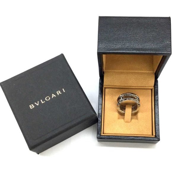 3103408 28n 6 Bvlgari B Zero 1 2 Band Ring White Gold