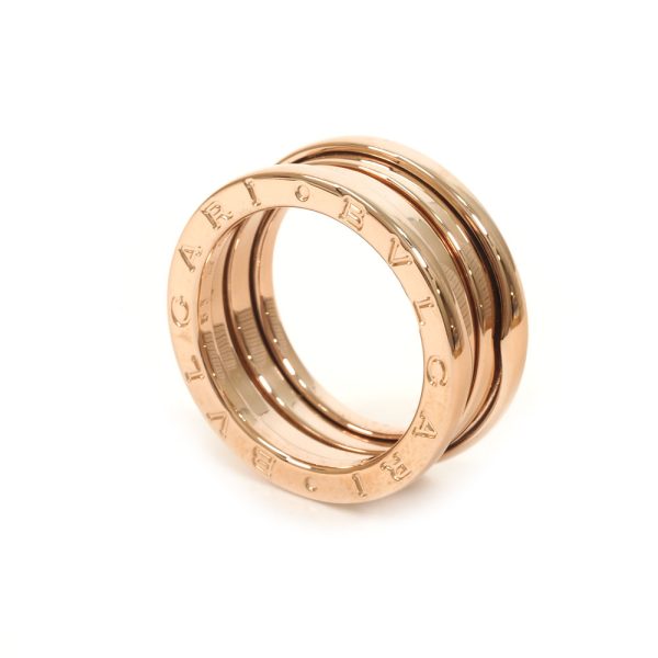 3103408 29n 1 Bvlgari K18PG B Zero1 2 Band Ring Pink Gold