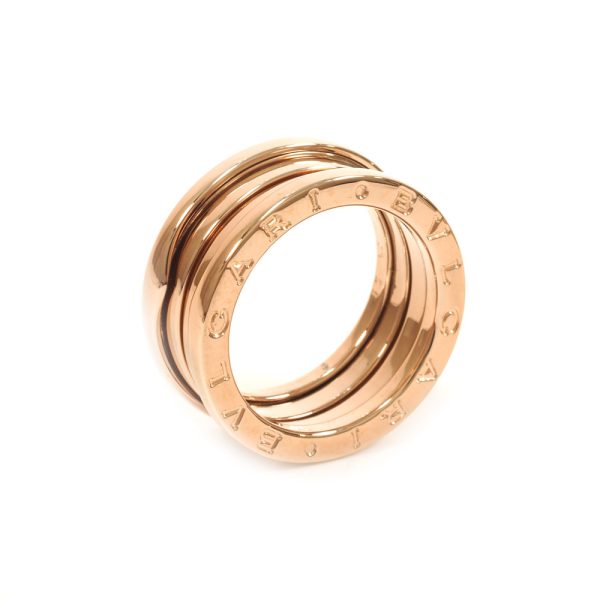 3103408 29n 2 Bvlgari K18PG B Zero1 2 Band Ring Pink Gold