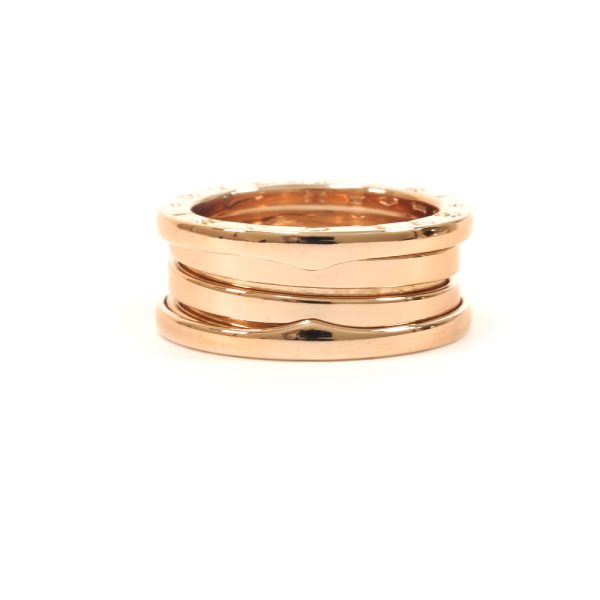 3103408 29n 3 Bvlgari K18PG B Zero1 2 Band Ring Pink Gold