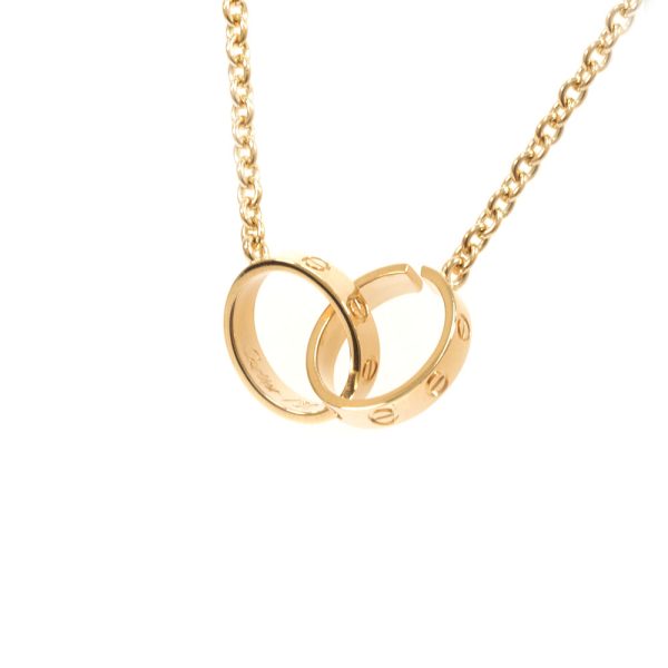 3103460 3n 1 Cartier Baby Love Engraved Screw Design Necklace Yellow Gold