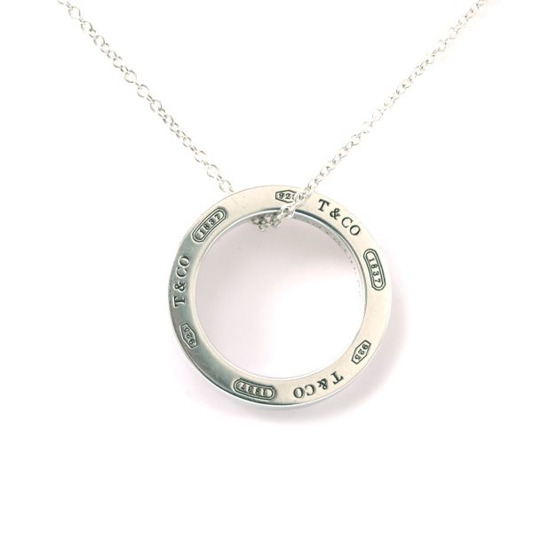 3103462 42n 1 Tiffany Co Top Circle Necklace White Gold