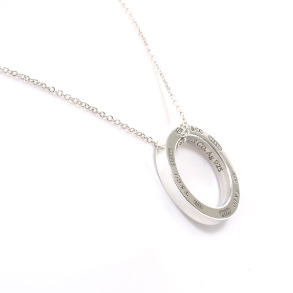 3103462 42n 2 Tiffany Co Top Circle Necklace White Gold