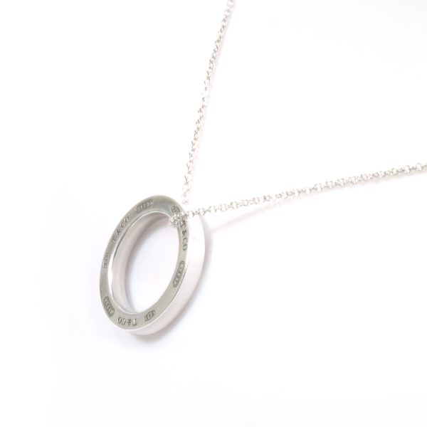 3103462 42n 3 Tiffany Co Top Circle Necklace White Gold