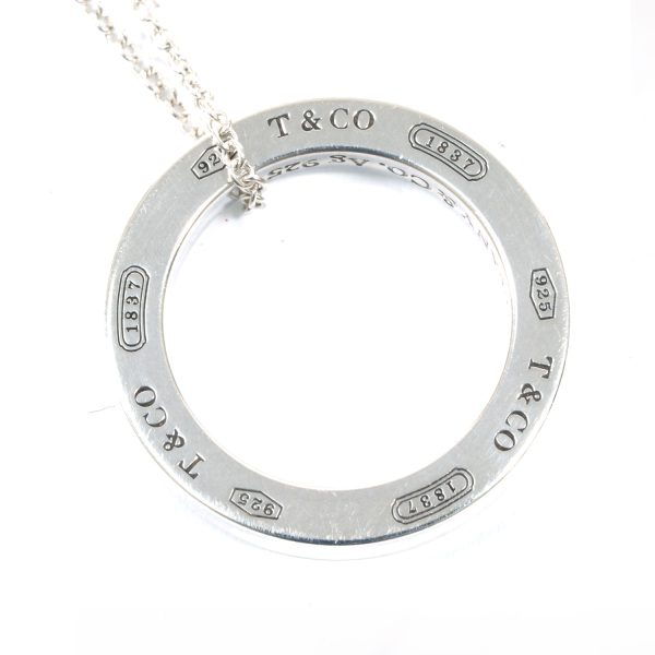 3103462 42n 9 Tiffany Co Top Circle Necklace White Gold