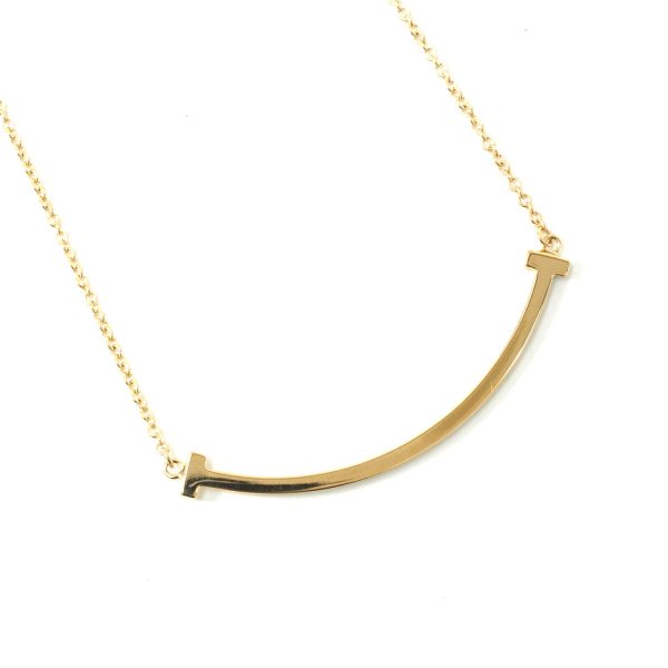 3103462 50n 1 Tiffany CoT Smile Popular Nasu Shiobara Store Small Pendant Necklace Yellow Gold