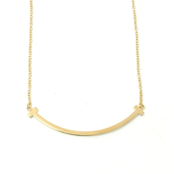 3103462 50n 2 Tiffany CoT Smile Popular Nasu Shiobara Store Small Pendant Necklace Yellow Gold