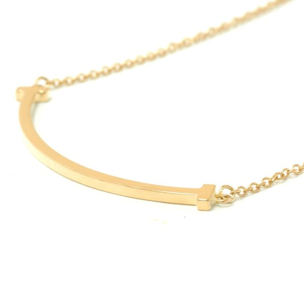 3103462 50n 4 Tiffany CoT Smile Popular Nasu Shiobara Store Small Pendant Necklace Yellow Gold