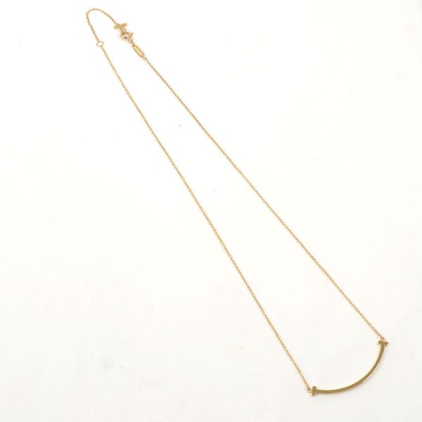 3103462 50n 5 Tiffany CoT Smile Popular Nasu Shiobara Store Small Pendant Necklace Yellow Gold