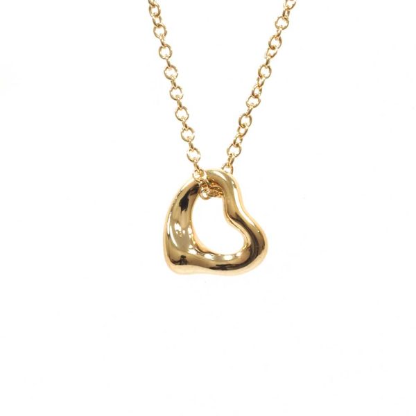 3103462 58n 1 Tiffany Co Open Heart Necklace Yellow Gold