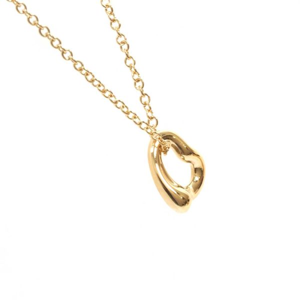 3103462 58n 2 Tiffany Co Open Heart Necklace Yellow Gold