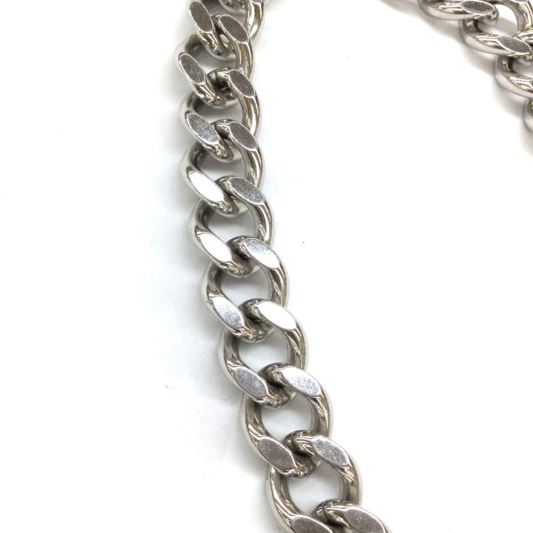 3103477 28n 4 Christian Dior Icon CD Chain Link Necklace Silver