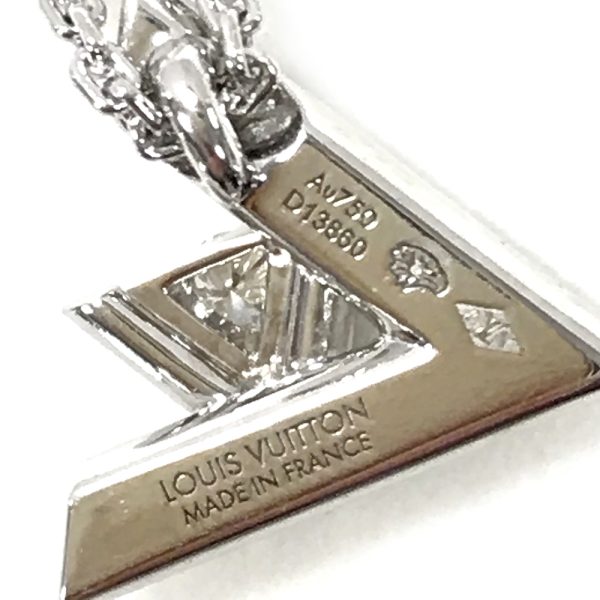 31034949315 26 05u Louis Vuitton LV Vault One PM Diamond Pendant Necklace White Gold