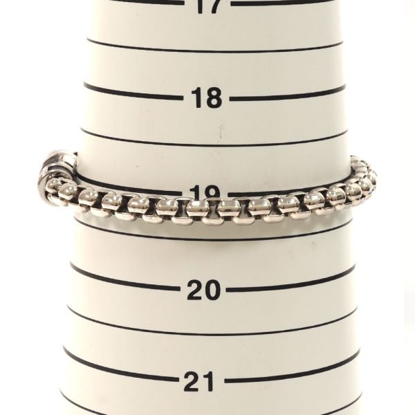 3103547 25n 8 Louis Vuitton Monogram Eclipse Chain Bracelet Silver