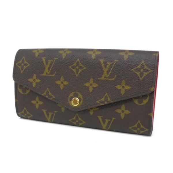 31039 1 Louis Vuitton Long Wallet Portefeuille Sarah Monogram Coquelicot Wallet