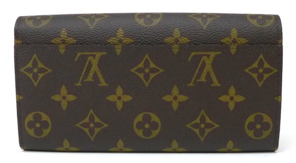 31039 2 Louis Vuitton Long Wallet Portefeuille Sarah Monogram Coquelicot Wallet