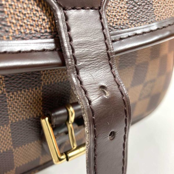 310427 324n 12 Louis Vuitton Sologne Damier Ebene Shoulder Bag Brown