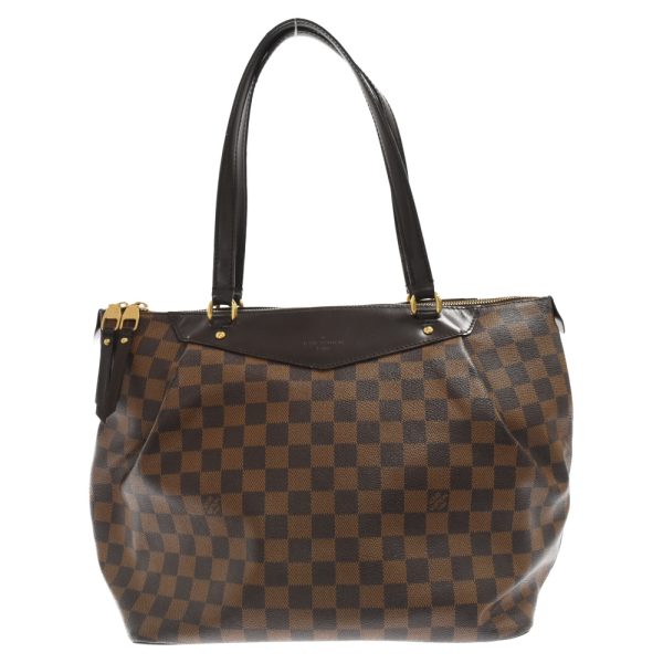 3124e020009 1 Louis Vuitton Damier Westminster Pm Shoulder Handbag Leather Brown