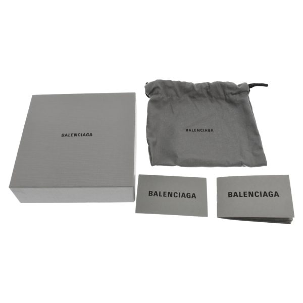 3124f140005 6 BALENCIAGA Cash Square Folded Wallet Leather Black