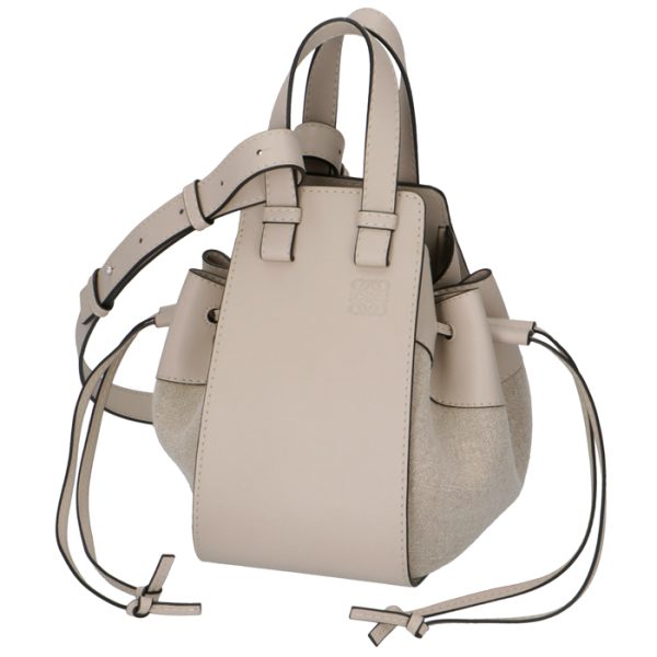 31439z9500552461 1 Loewe Hammock Drawstring Small Shoulder Bag Beige