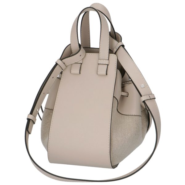 31439z9500552461 2 Loewe Hammock Drawstring Small Shoulder Bag Beige