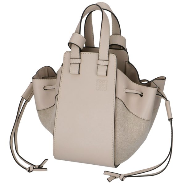 31439z9500552461 6 Loewe Hammock Drawstring Small Shoulder Bag Beige