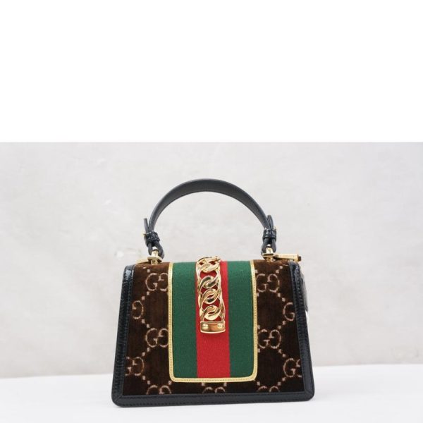 32015 2 Gucci Sylvie Velor Handbag