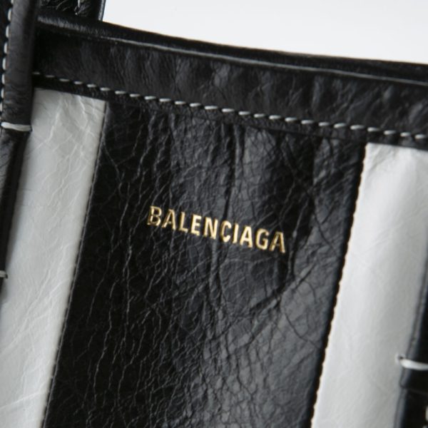 320200kwa290188 7 Balenciaga Barbes Sm Horizontal Lambskin Tote Bag Black