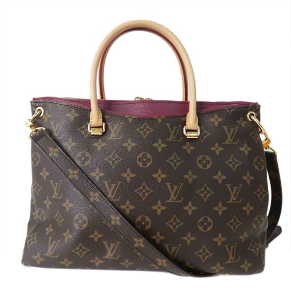 32109 1 Louis Vuitton Palas Monogram Handbag Brown