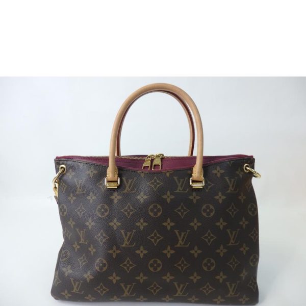 32109 2 Louis Vuitton Palas Monogram Handbag Brown