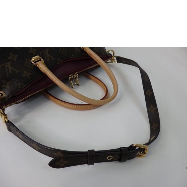 32109 5 Louis Vuitton Palas Monogram Handbag Brown