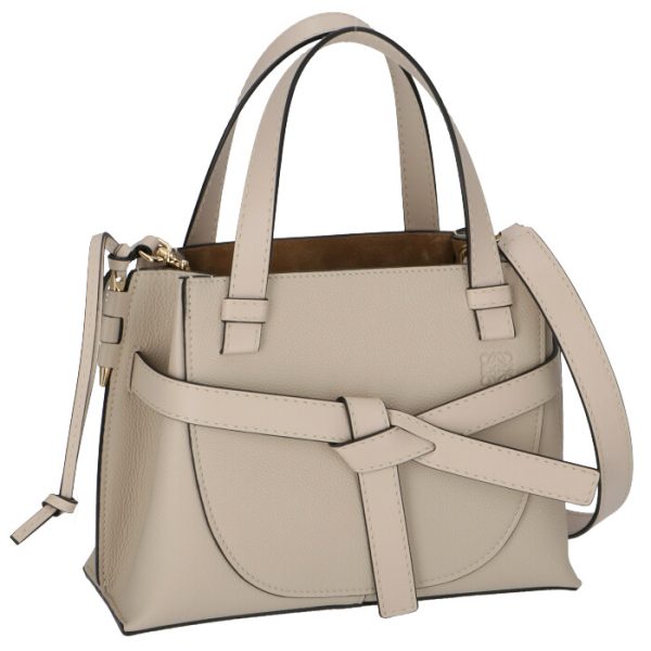 32112z9900512461 Loewe Shoulder Gate Mini 2way Bag Top Handle Beige