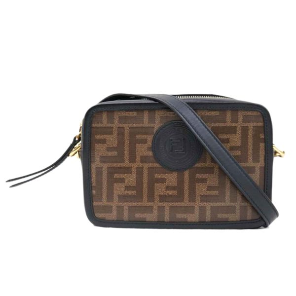 32152 1 Fendi Zucca Mini Shoulder Brown