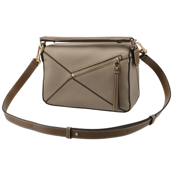 32212kbs2100532566 2 Loewe Puzzle Small Shoulder Bag Beige