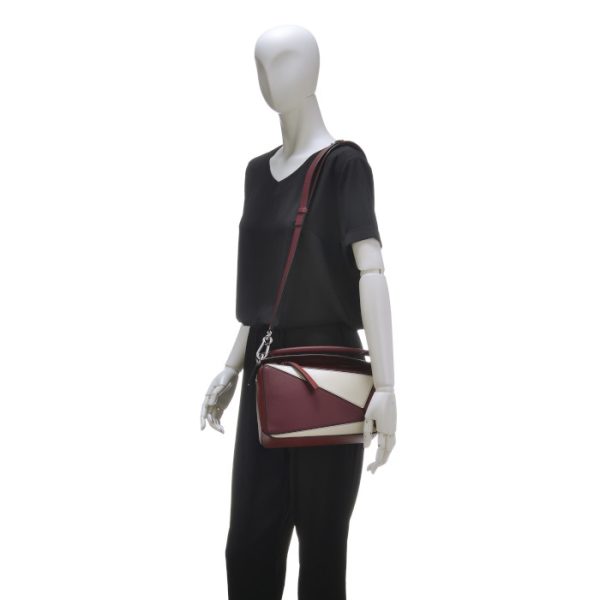 32230os2100246968 9 Loewe Puzzle Small 2way Shoulder Bag Wine Garnet