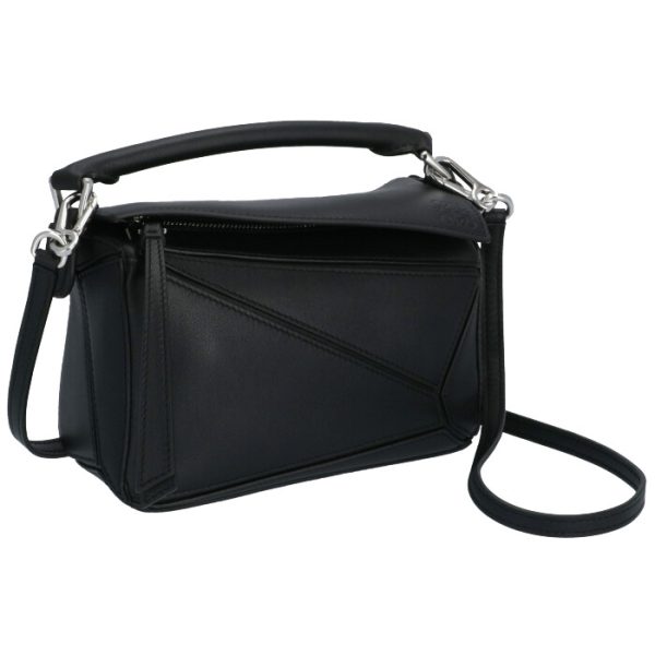 32230u9500241100 Loewe Puzzle Mini Shoulder Bag Black