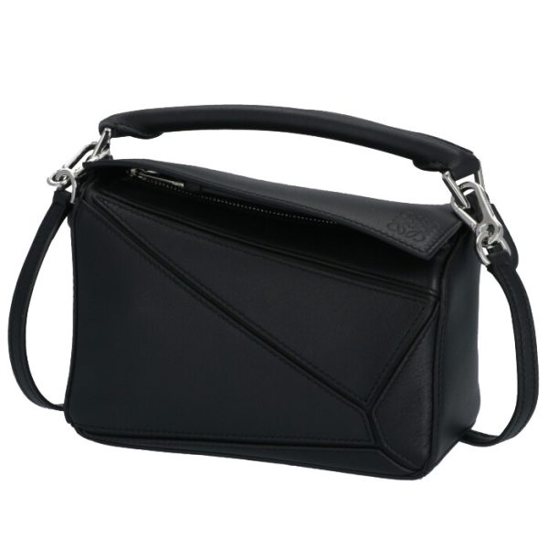 32230u9500241100 1 Loewe Puzzle Mini Shoulder Bag Black