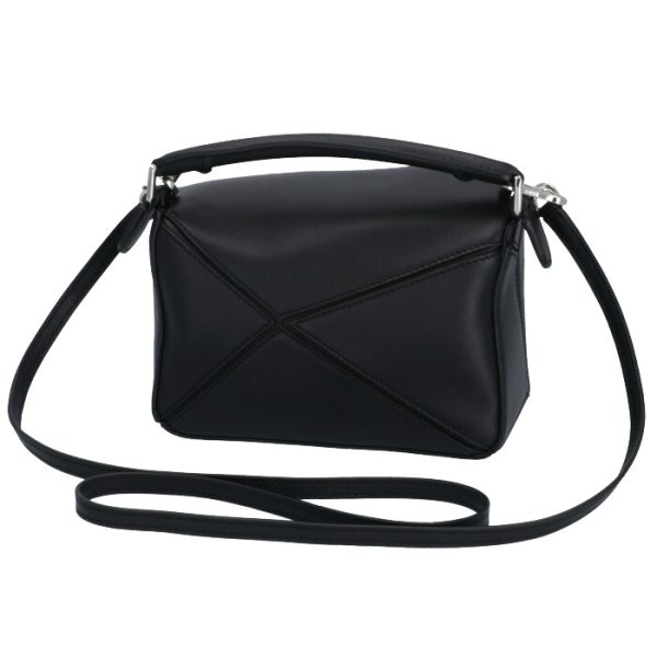 32230u9500241100 2 Loewe Puzzle Mini Shoulder Bag Black