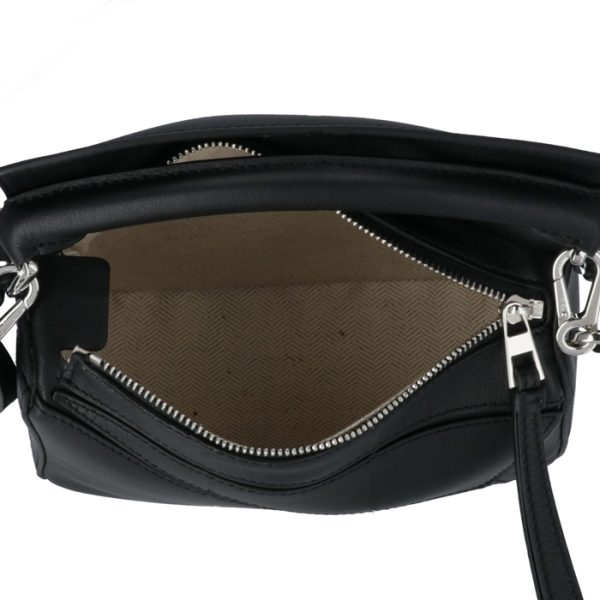 32230u9500241100 5 Loewe Puzzle Mini Shoulder Bag Black