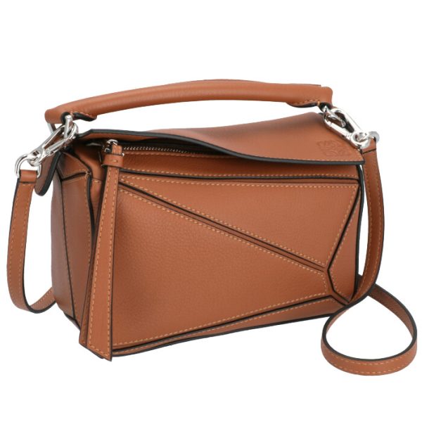 32230u9500242530 Loewe Puzzle Mini Shoulder Bag Tan Brown