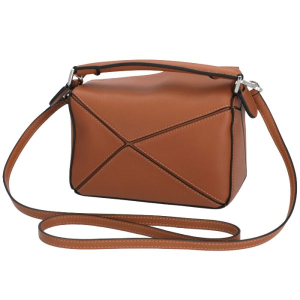 32230u9500242530 2 Loewe Puzzle Mini Shoulder Bag Tan Brown