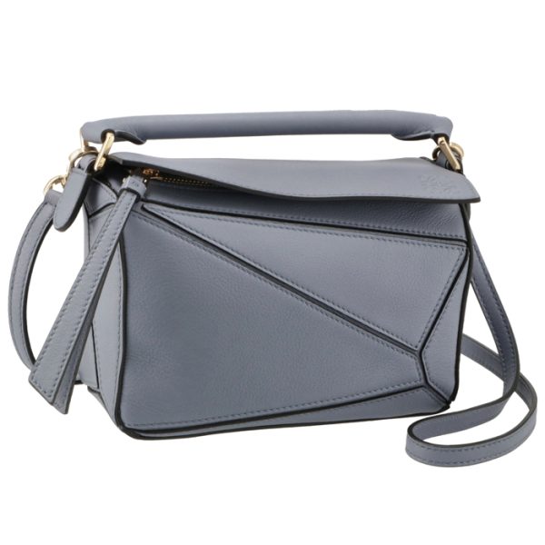 32230u9500246919 Loewe Puzzle Mini Shoulder Bag Gray Blue