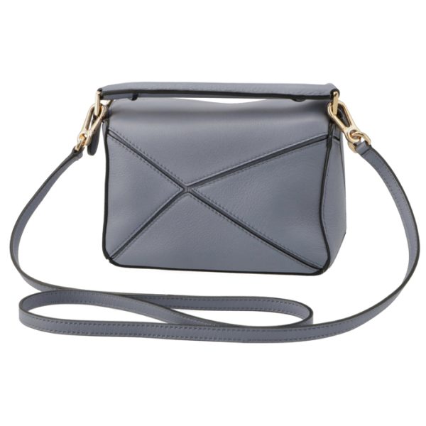 32230u9500246919 2 Loewe Puzzle Mini Shoulder Bag Gray Blue